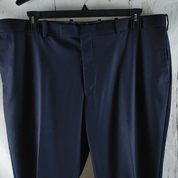 Caravelli Slim Fit Italian design Harry 2B Super 150s 48R Navy Blue 2pc Suit - Picture 12 of 16